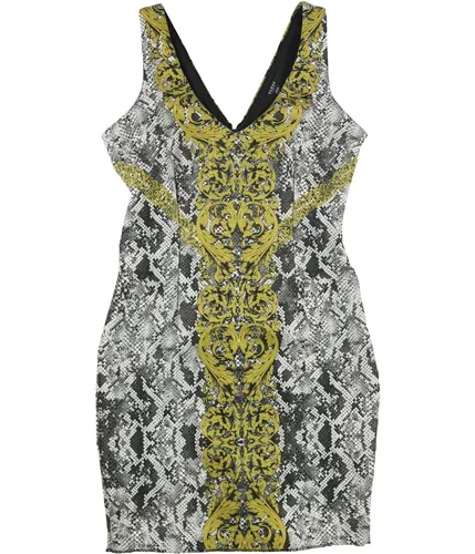 Guess Womens Python-Print Bodycon Dress