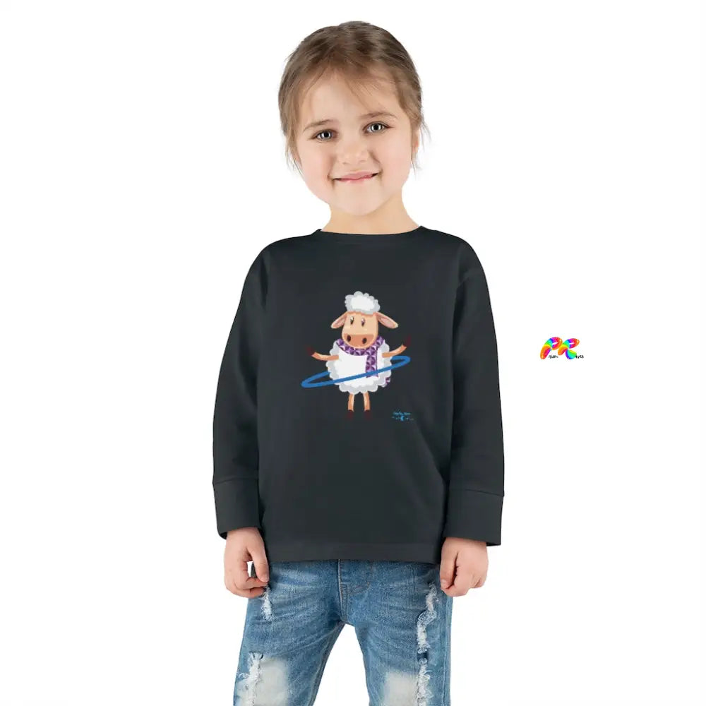 Hoop Sheep Toddler Long Sleeve T-Shirt