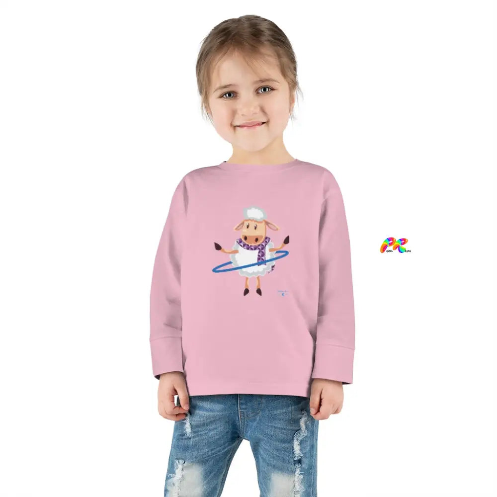 Hoop Sheep Toddler Long Sleeve T-Shirt