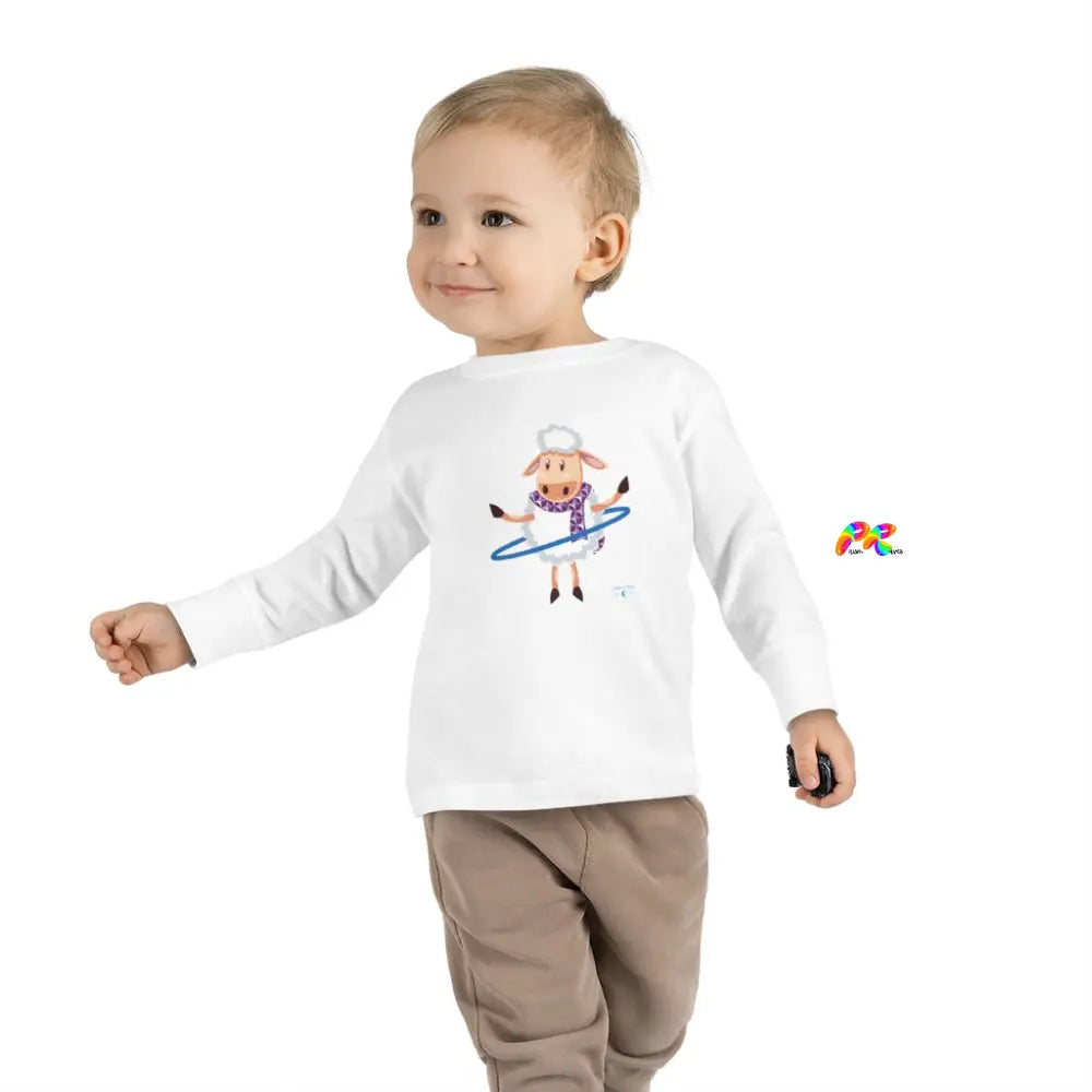 Hoop Sheep Toddler Long Sleeve T-Shirt