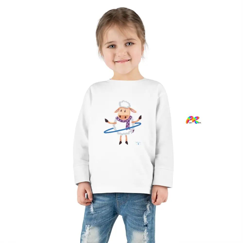 Hoop Sheep Toddler Long Sleeve T-Shirt