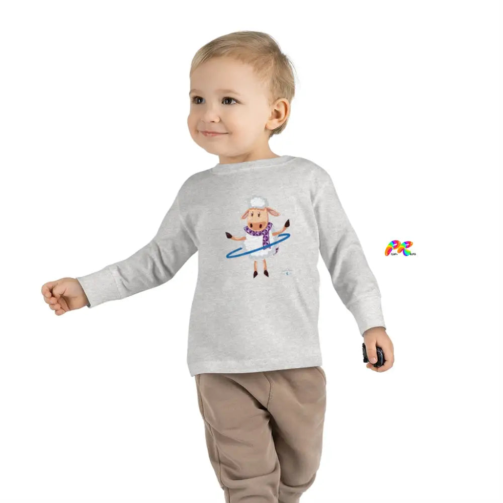 Hoop Sheep Toddler Long Sleeve T-Shirt