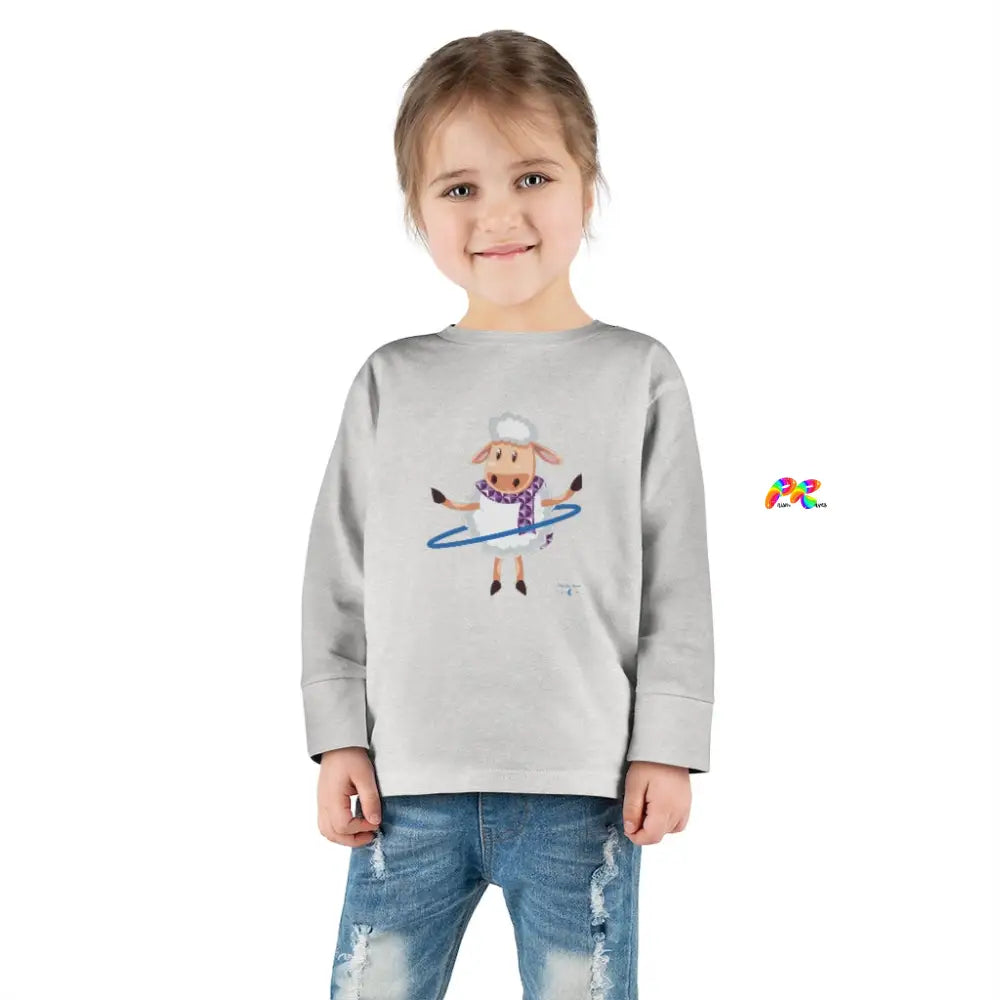 Hoop Sheep Toddler Long Sleeve T-Shirt