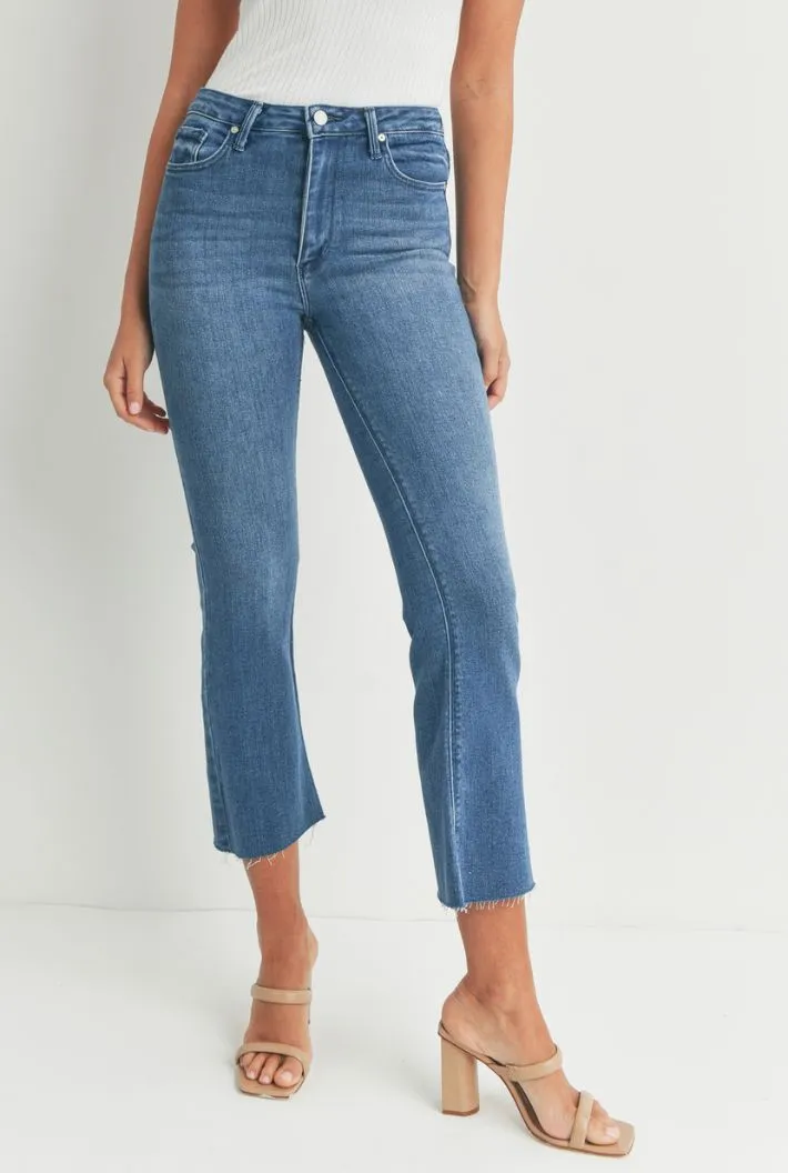 HR Tonal Crop Flare Jeans