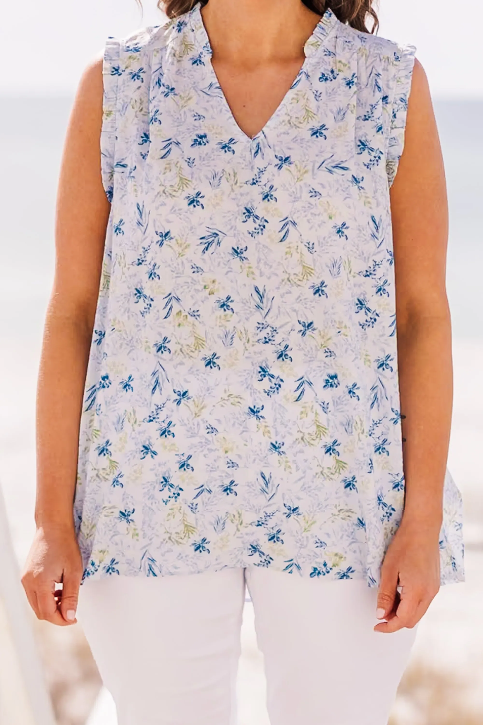 Imagine That Tank, Blue Floral