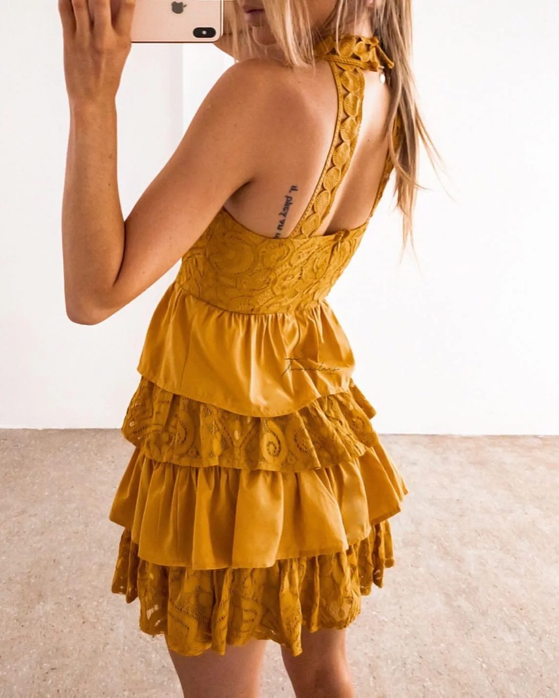 Jackie Dress - Mustard