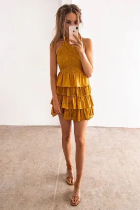 Jackie Dress - Mustard