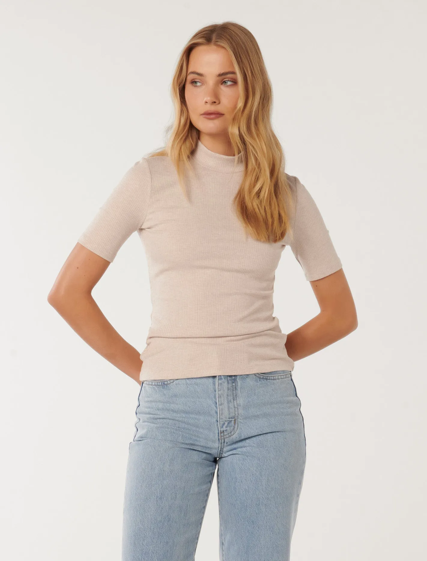 Jessa Mockneck Half Sleeve T-shirt