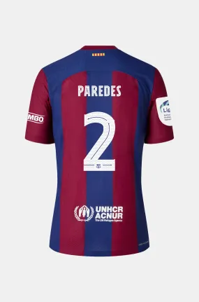 LIGA F FC Barcelona home shirt 23/24 - Long-sleeve - PAREDES