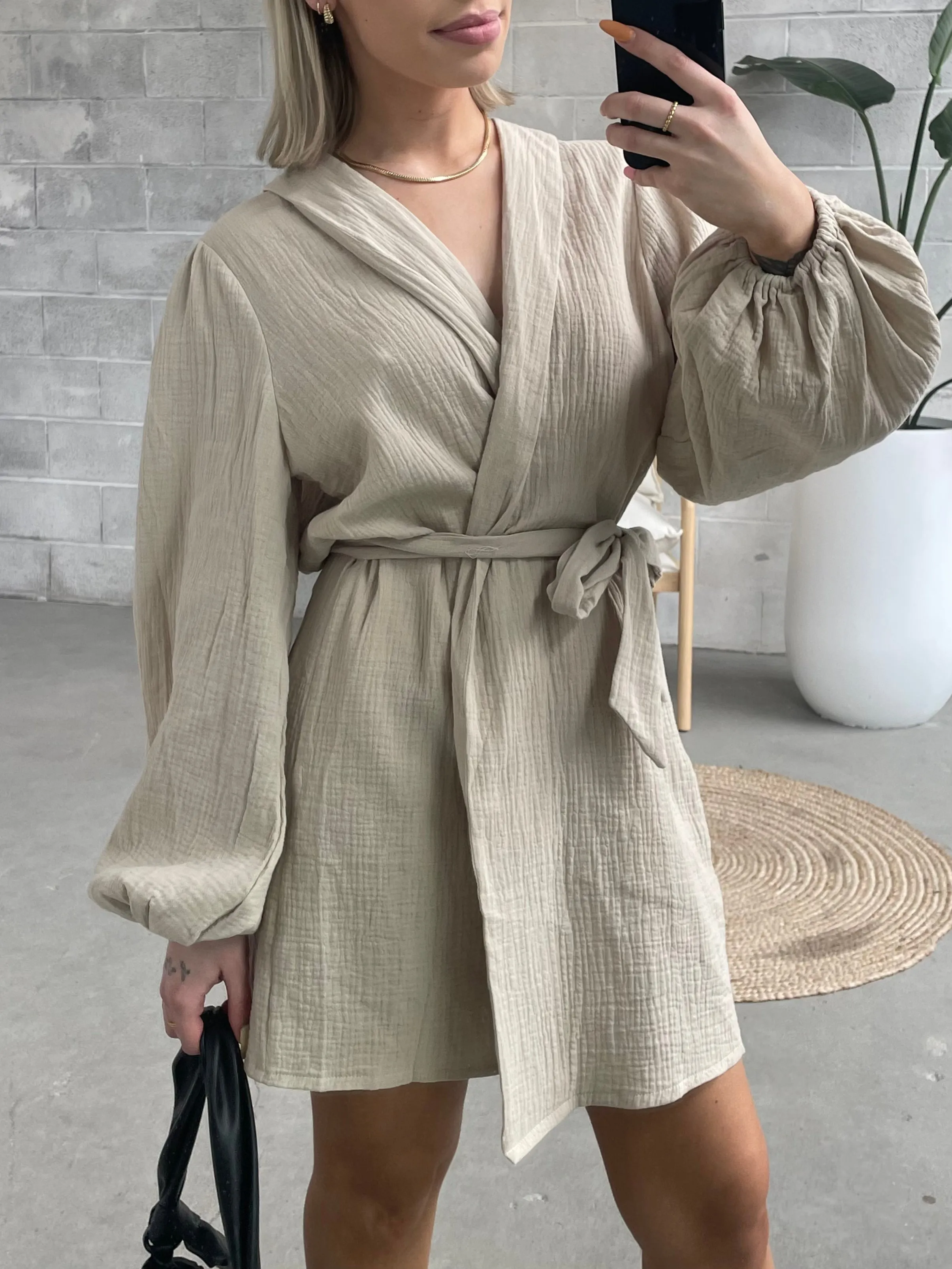 MADISON THE LABEL Geneva Kimono Wrap Dress