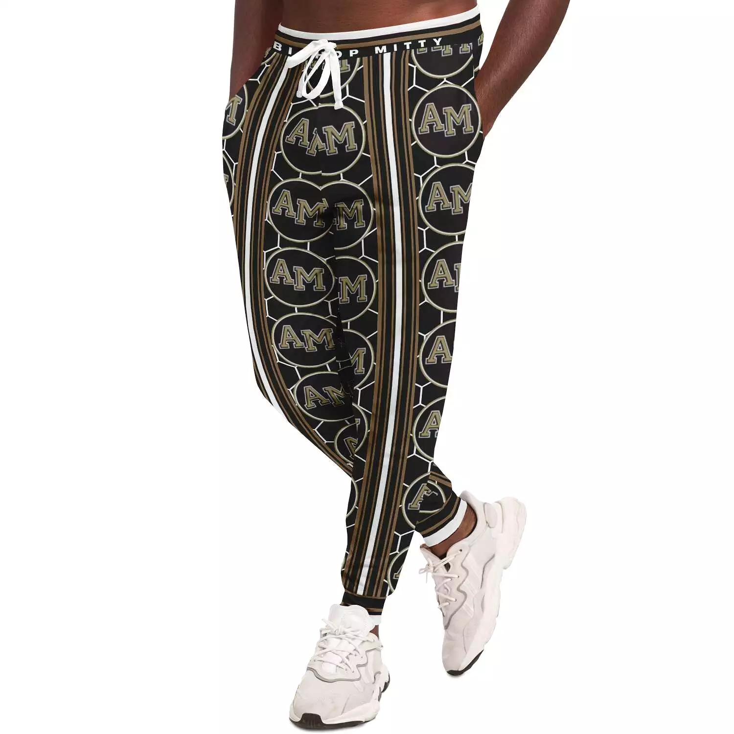 Mitty Monarchs Jet Honeycomb Unisex Fleece Joggers