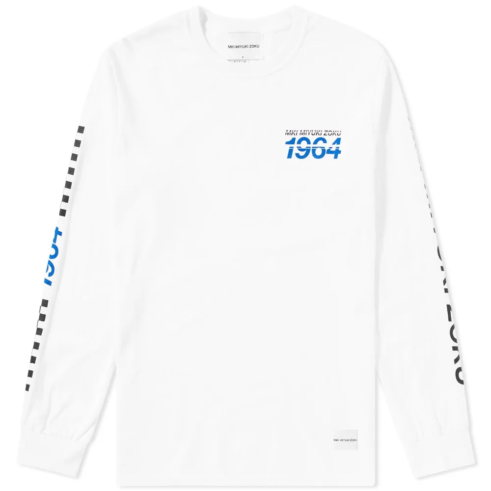 MKI Long Sleeve Racing TeeWhite