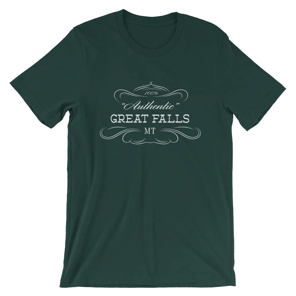 Montana - Great Falls MT - Short-Sleeve Unisex T-Shirt - Authentic