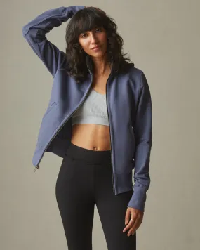 Moto Full Zip - Blue Jean