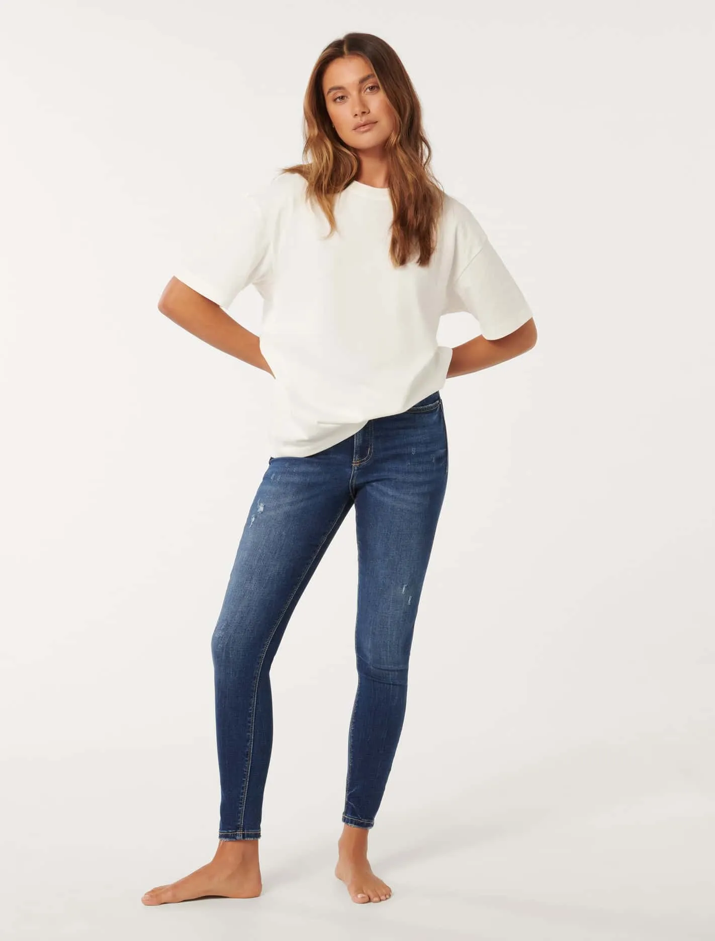 Nala Mid-Rise Skinny Jeans