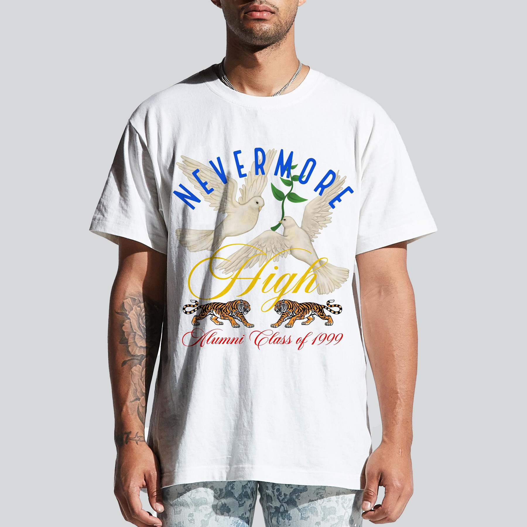 NEVERMORE HIGH TEE WHITE