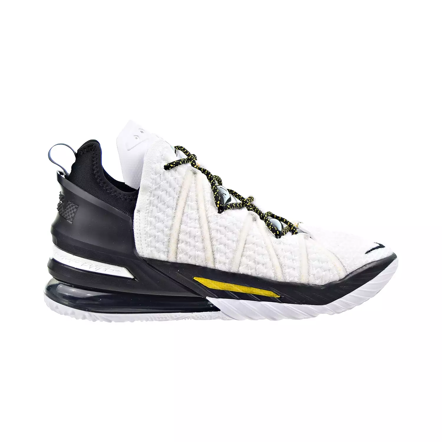 Nike Lebron XVIII 18 Home Men's Basketball Shoes White-Black-Amarillo