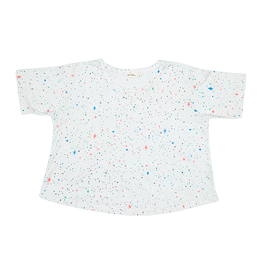 Outer Space Crop Tee White