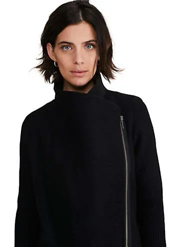 Phase Eight Byanca Zip Knit Coat | Kaleidoscope