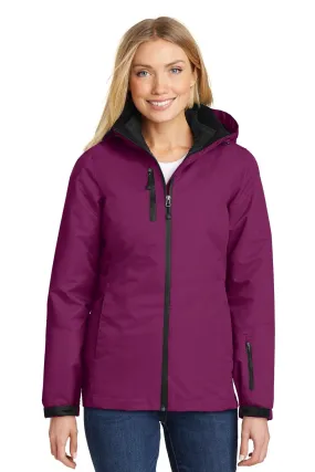 Port Authority Ladies Vortex Waterproof 3-in-1 Jacket L332 Very Berry/ Black