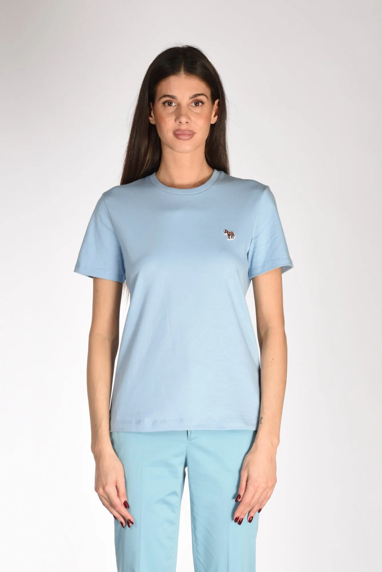 P.s. Paul Smith Tshirt Azzurro Acqua Donna