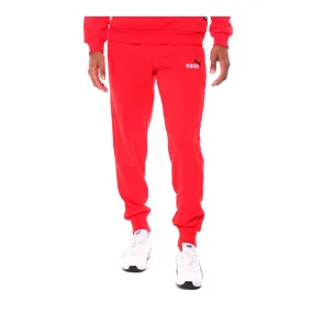 Puma Mens ESS+ Embroidery Logo Fleece Joggers 846810-11 Red