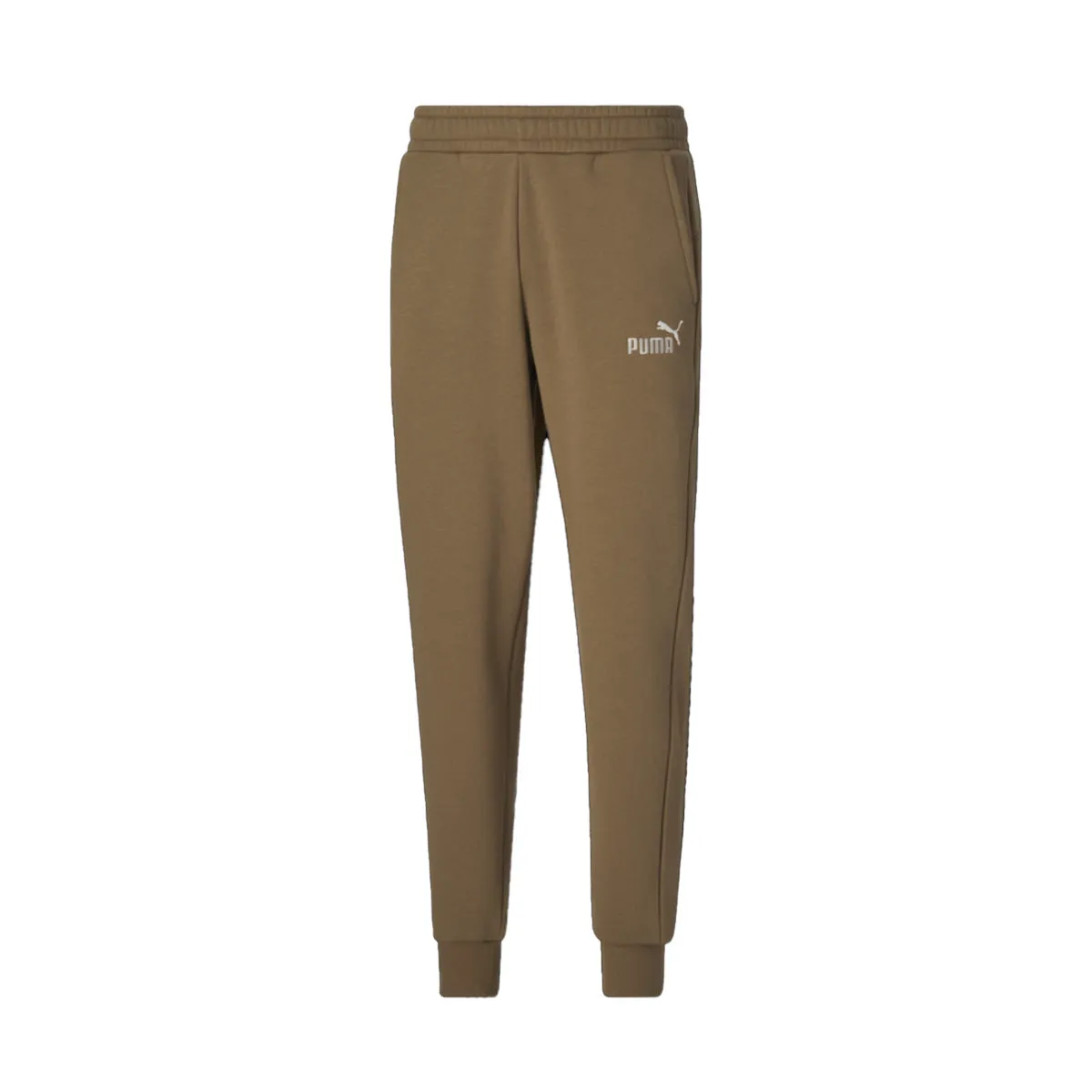 Puma Mens ESS+ Embroidery Logo Fleece Joggers 846810-93 Brown