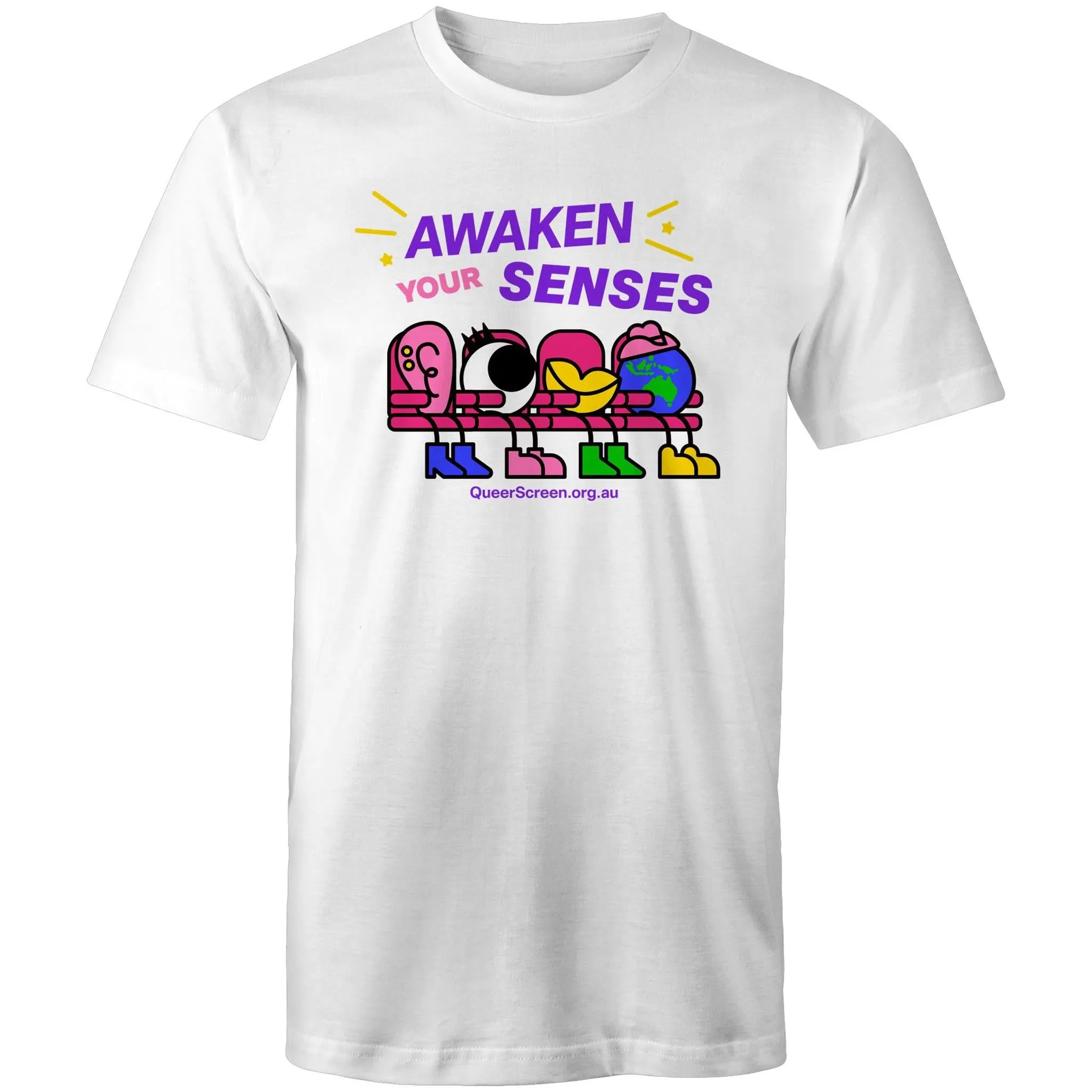 Queer Screen Awaken Your Senses T-Shirt Unisex (LG168)