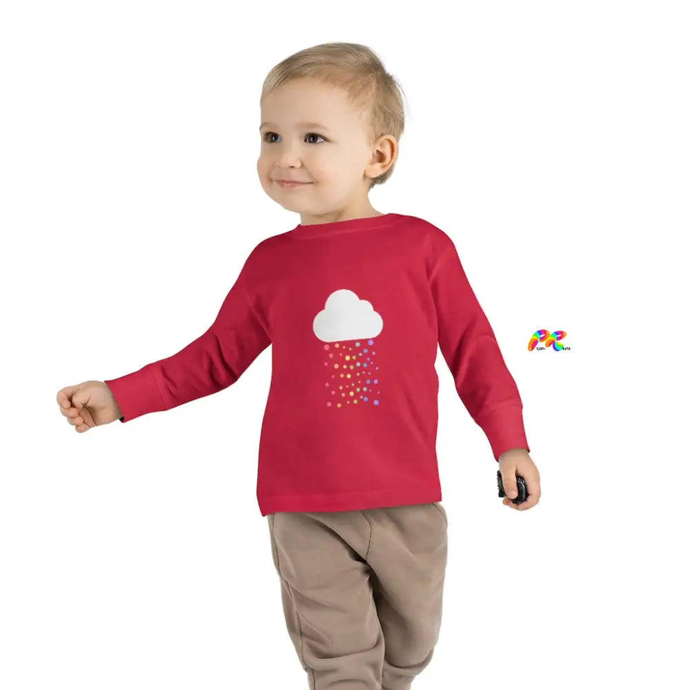 Rainbow Cloud Toddler Long Sleeve T-Shirt