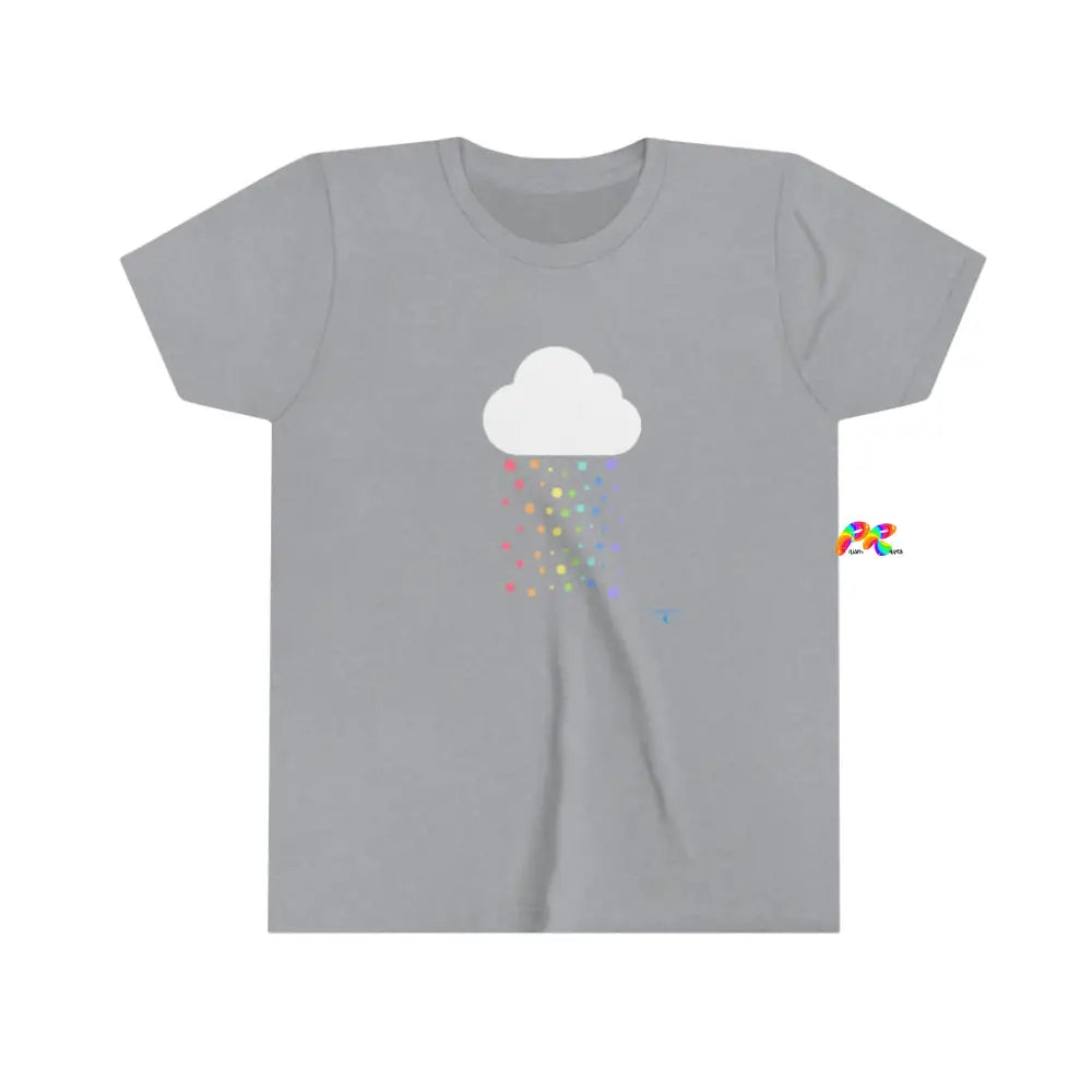 Rainbow Storm Cloud Youth Short Sleeve T-Shirt