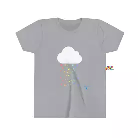 Rainbow Storm Cloud Youth Short Sleeve T-Shirt