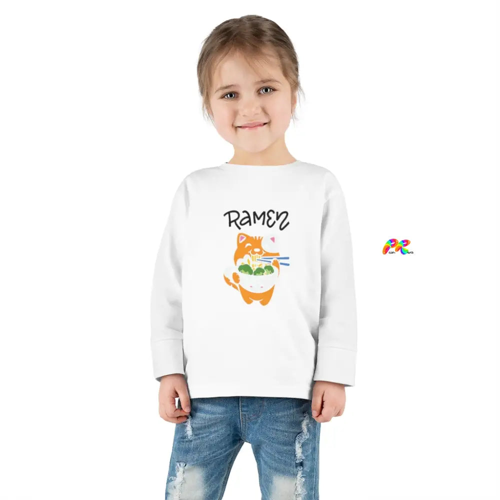 Ramen Cat Toddler Long Sleeve T-Shirt