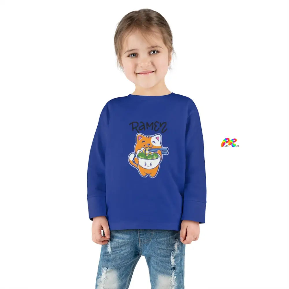 Ramen Cat Toddler Long Sleeve T-Shirt