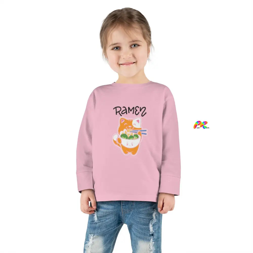 Ramen Cat Toddler Long Sleeve T-Shirt