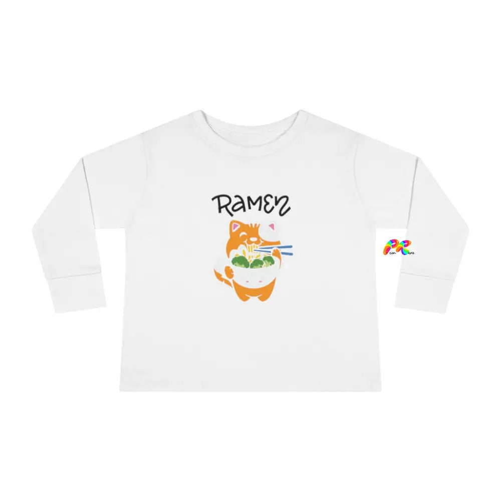 Ramen Cat Toddler Long Sleeve T-Shirt