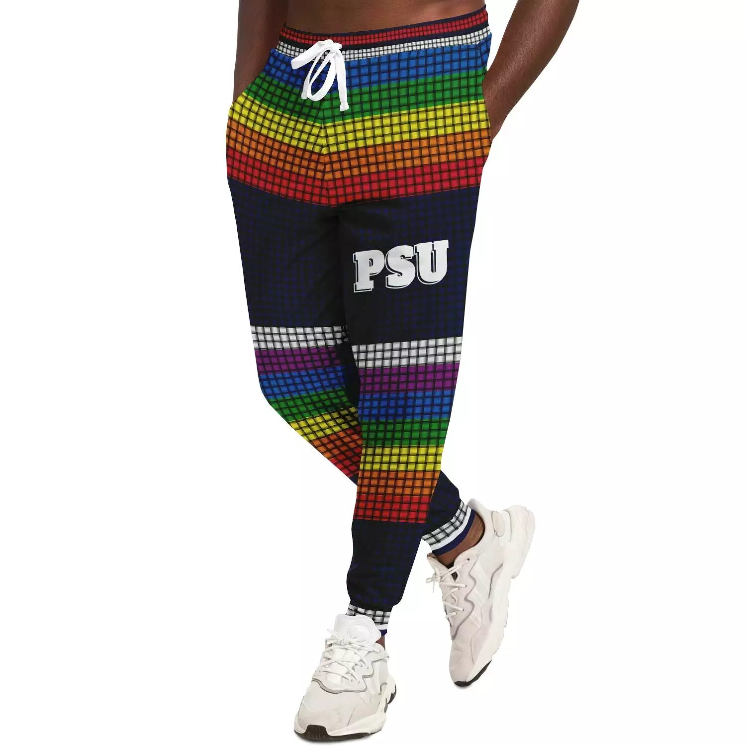 Royal Navy PSU Rainbow Stripe Fleece Joggers