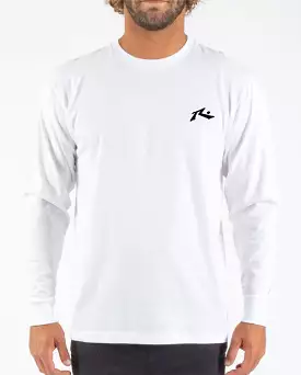 Rusty USA Base Long Sleeve Tee WHITE