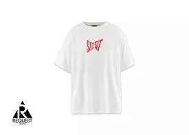 Saint Michael Ribbon Tee White/Red