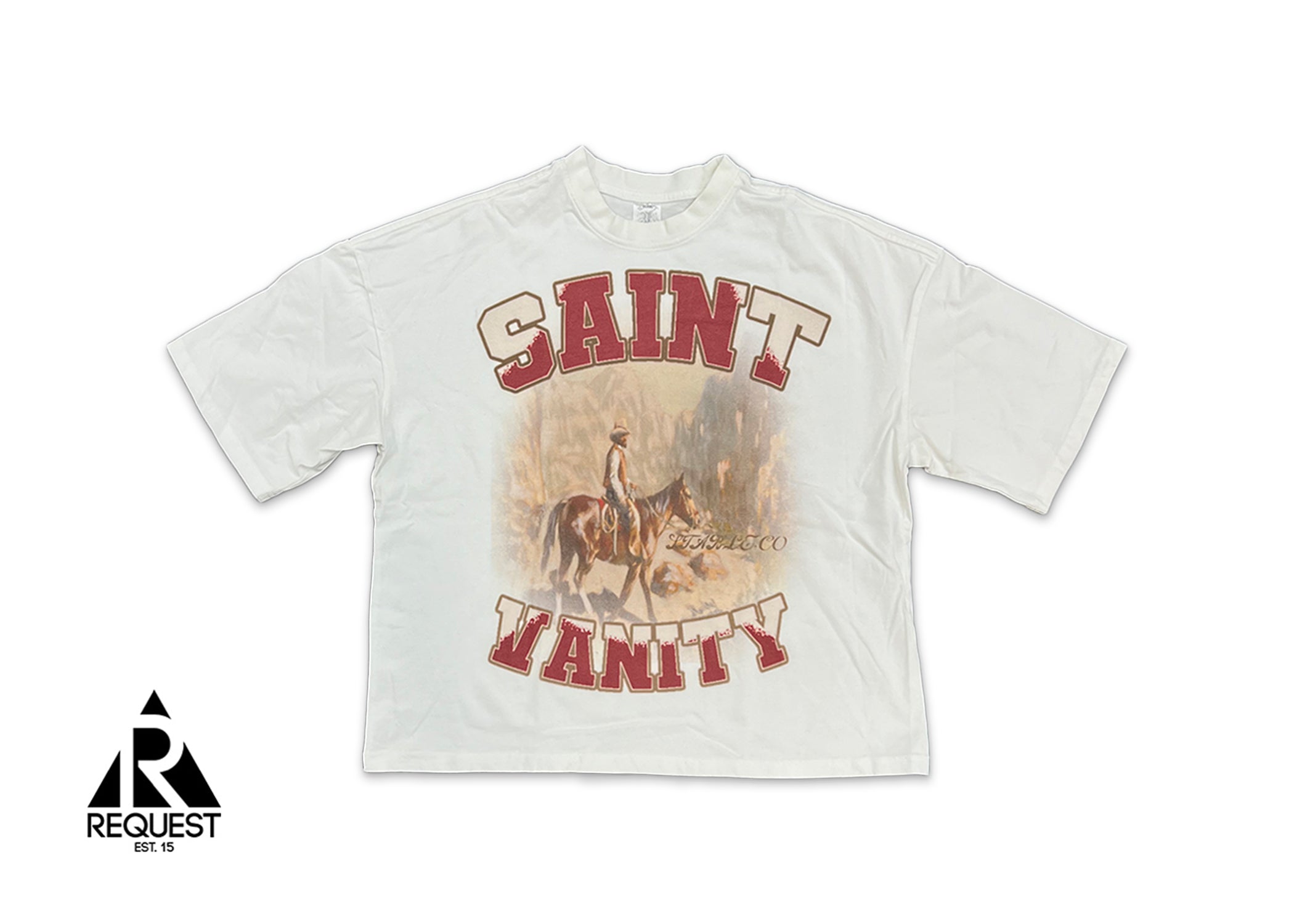 Saint Vanity Cowboy Tee White