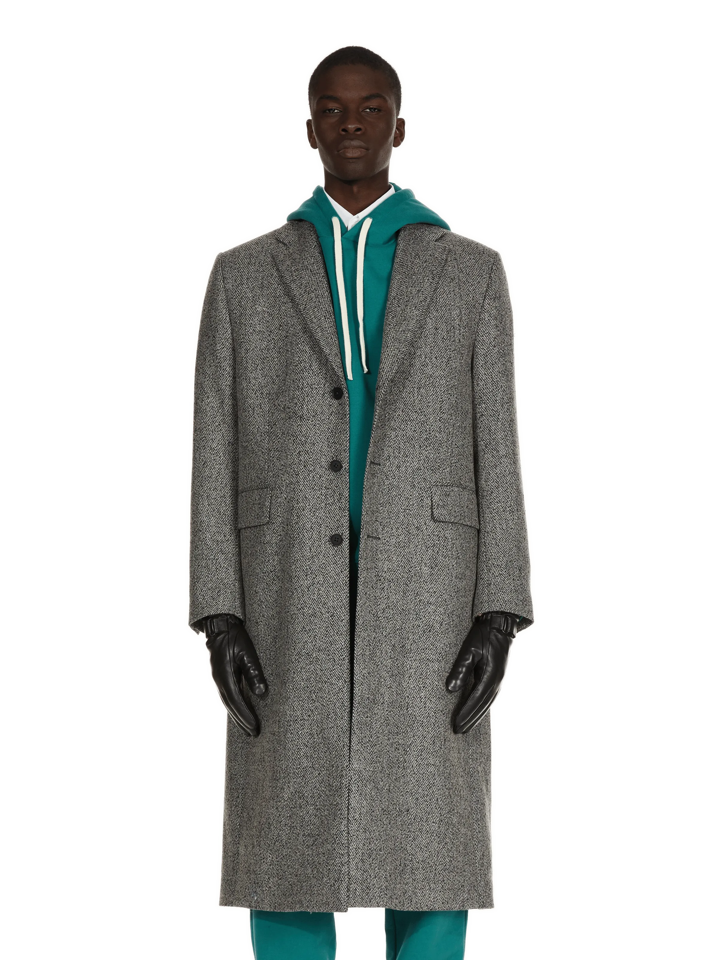 Saison 1865  Single-breasted wool Coat - Grey