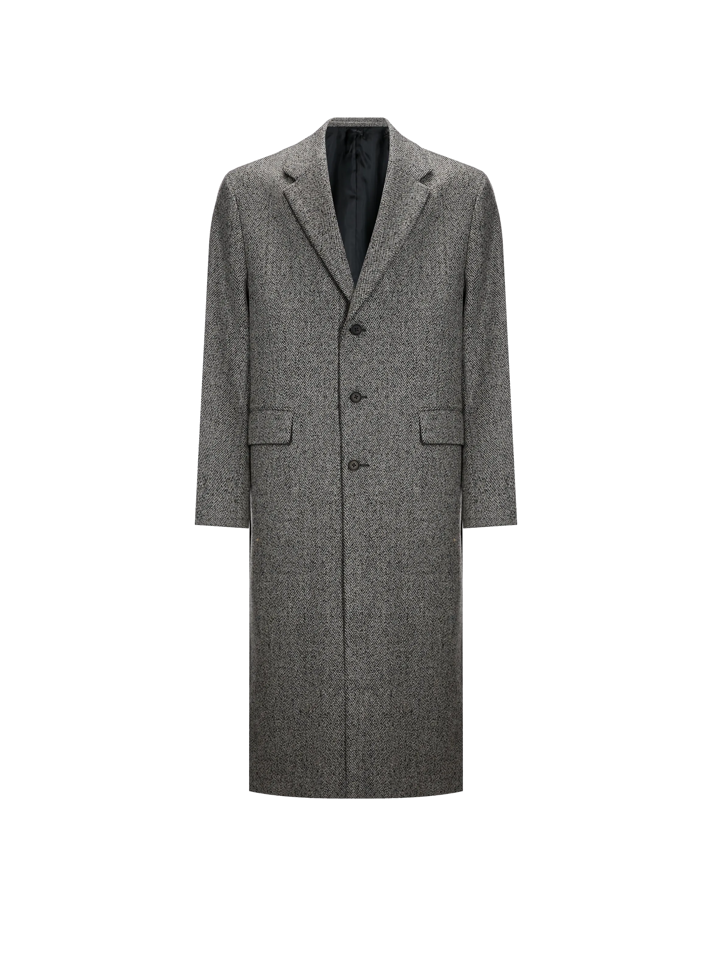 Saison 1865  Single-breasted wool Coat - Grey