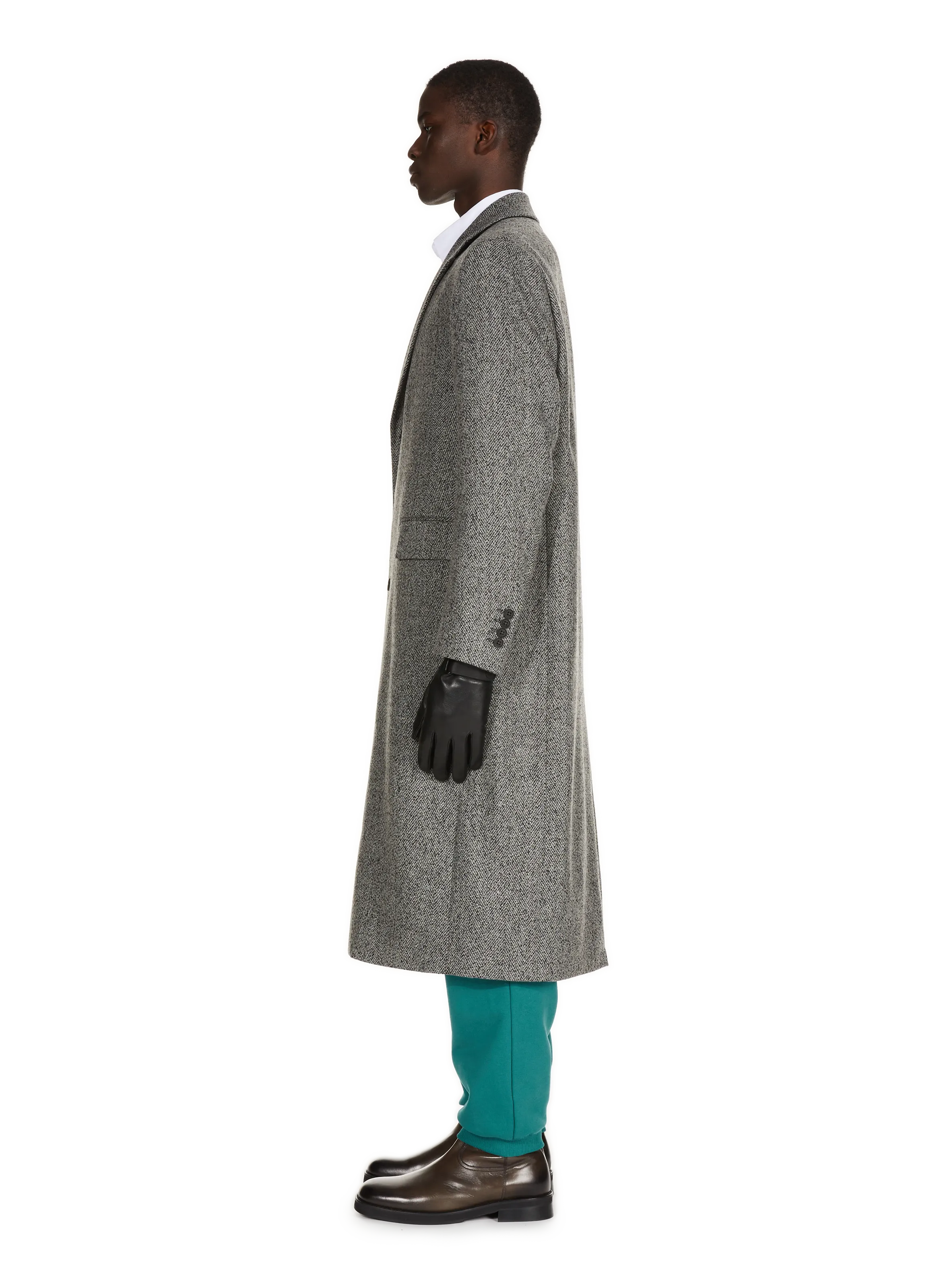 Saison 1865  Single-breasted wool Coat - Grey