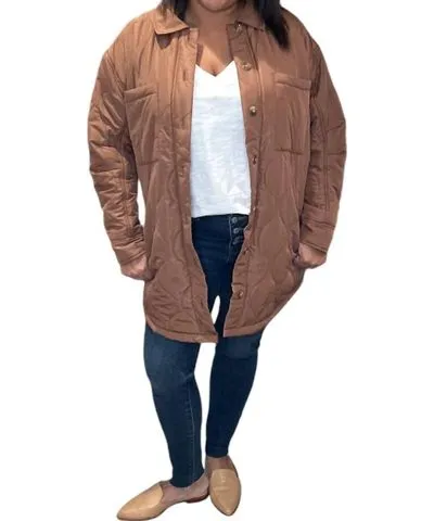 Saltwater Luxe Morrison Quilted Jacket In Toffee