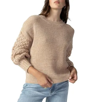 Sanctuary Cable Sleeve Sweater