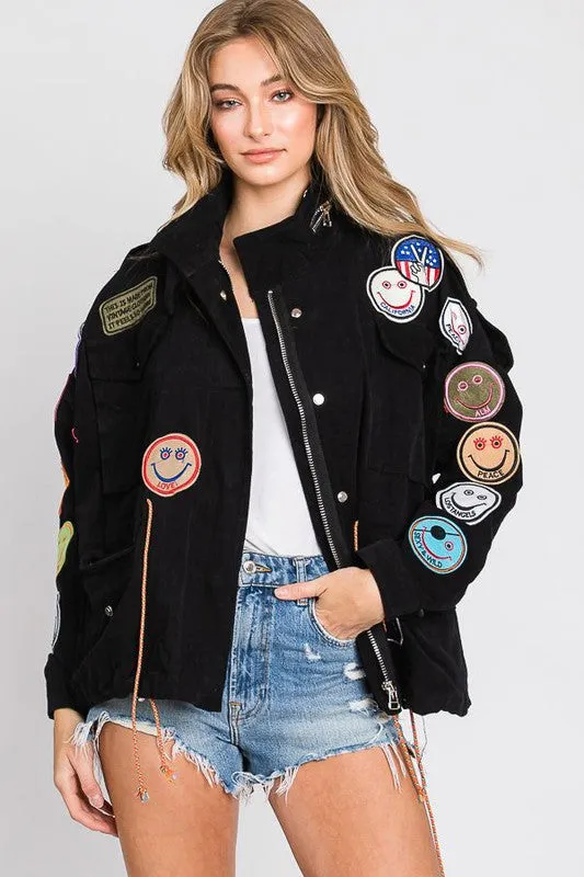 Smile Patch Utility Jacket