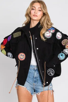 Smile Patch Utility Jacket