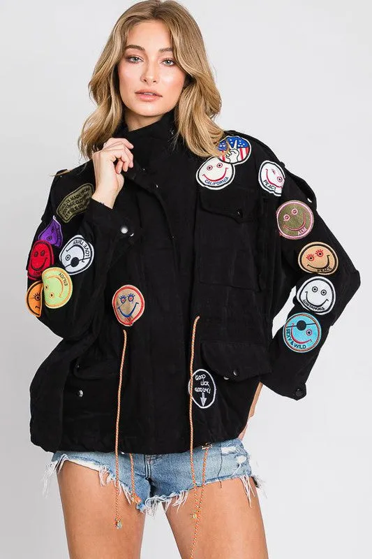 Smile Patch Utility Jacket