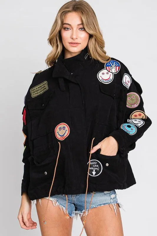 Smile Patch Utility Jacket