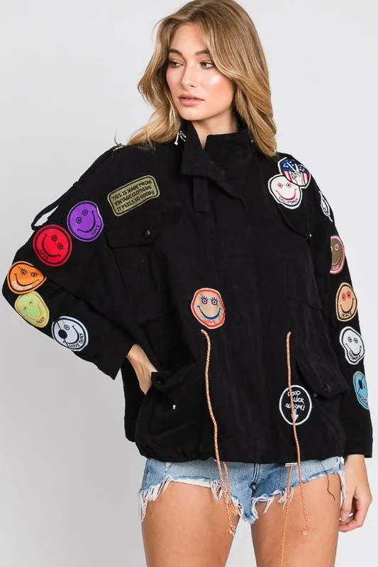 Smile Patch Utility Jacket