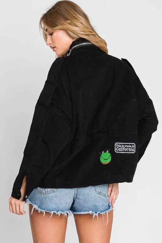 Smile Patch Utility Jacket